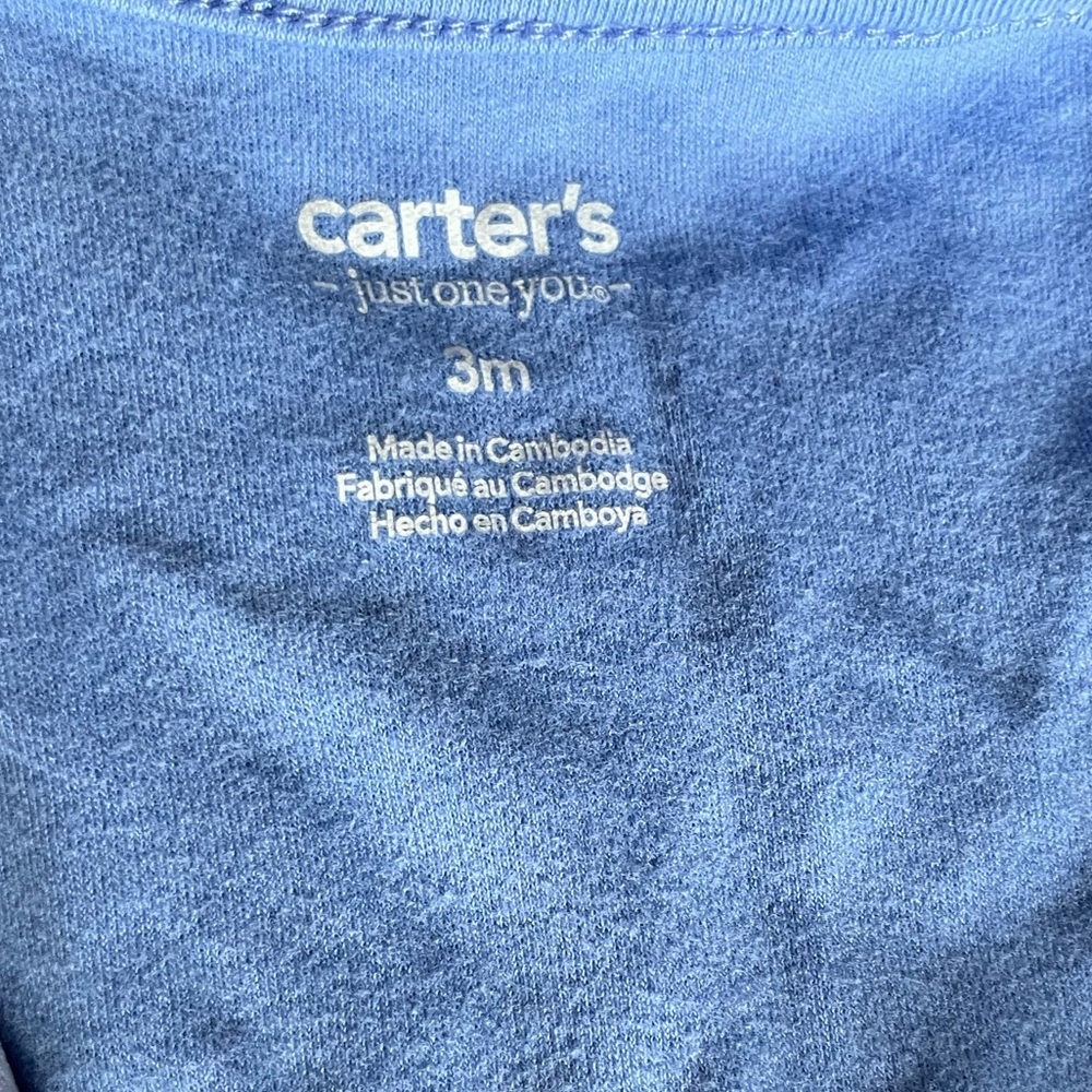 Carter's Blue and Yellow 'Little Brother' Footie - Picture 3 of 7